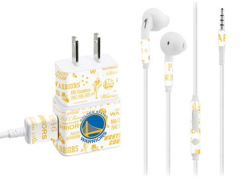 NBA Golden State Warriors Historic Blast Phone Charger Skin